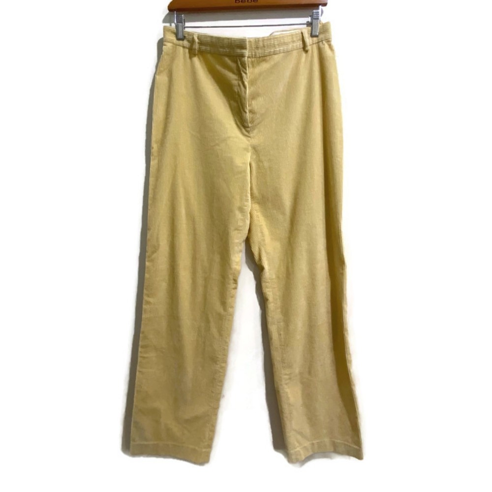 MaxMara Yellow Straight Leg Pants
